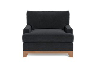 The Catalina, a traditional modern classic chair in taupe fabric