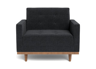 The Irving armchair is mid-century inspired & beautiful in off-white