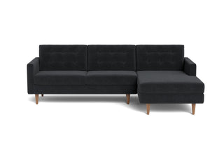 The mid-century modern Quinn Sofa Chaise in taupe