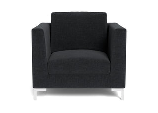 The Verona arm chair in grey offers a modern Italian look