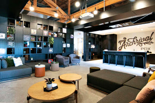 Mandy Riggar Interiors chose the Division Sofa from Perch Furniture to provide modular seating at the Archrival Agency Office.