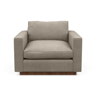 The Lowe Arm Chair in off-white represents minimalistic home design